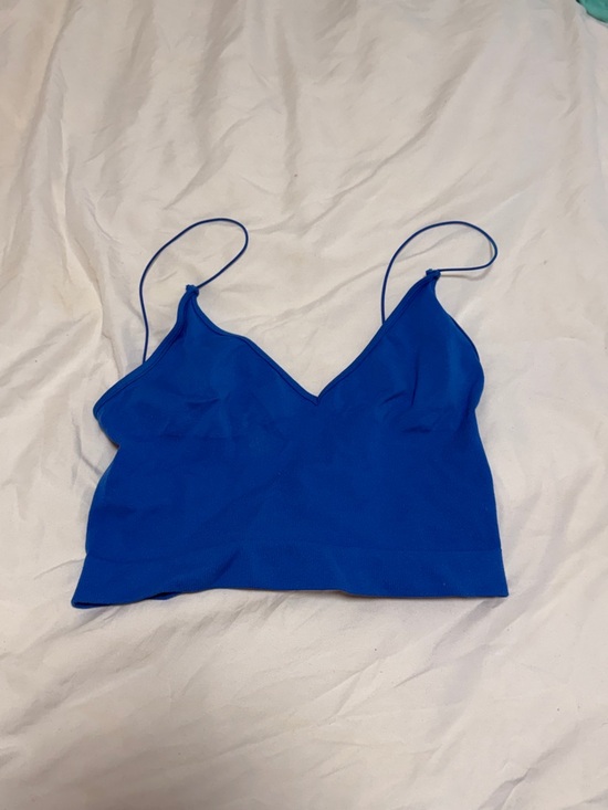 Free People Tops - Free People Cobalt Blue Spaghetti Strap Bralette Tank